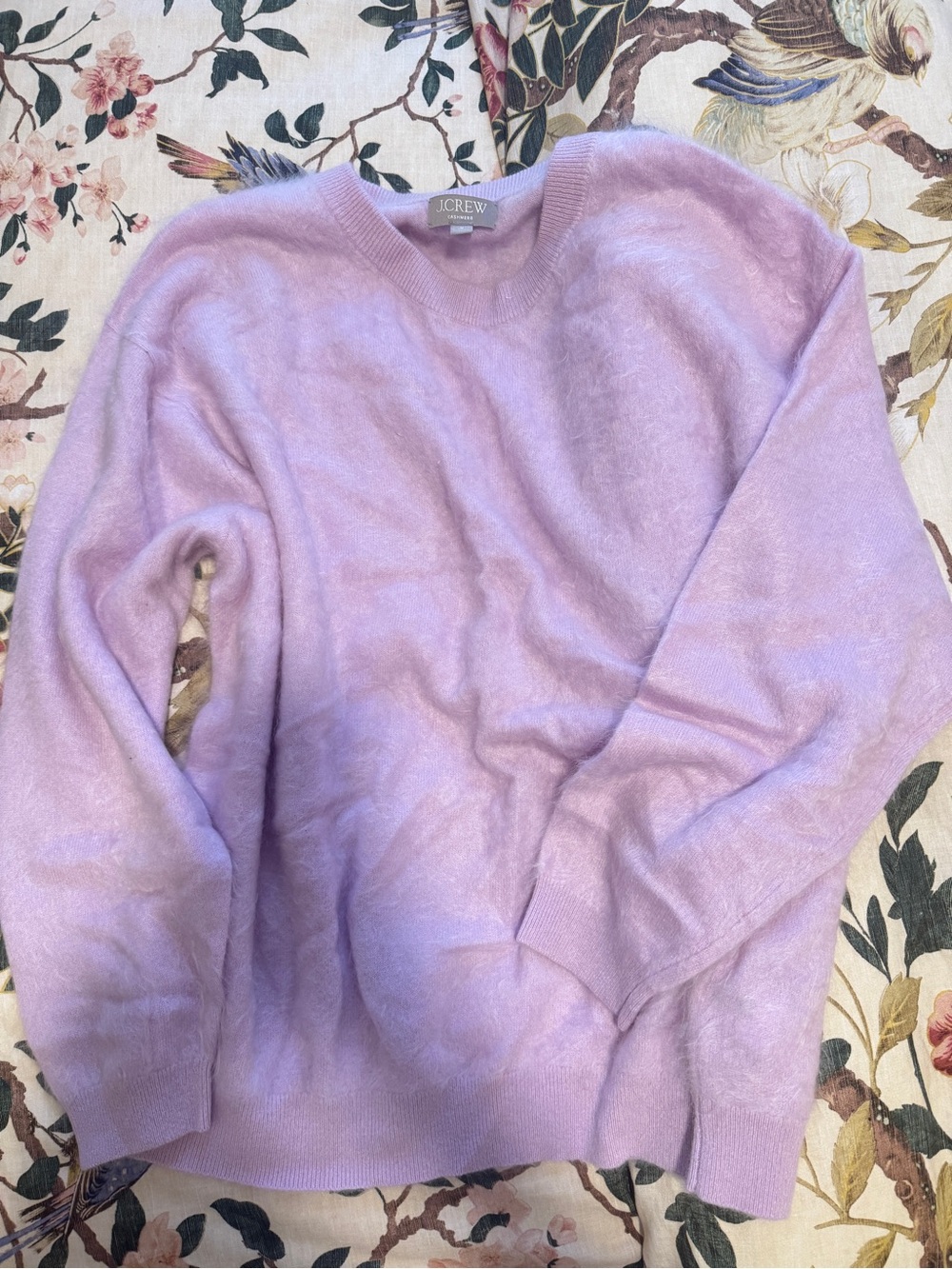 J.Crew brushed cashmere crew neck sweater